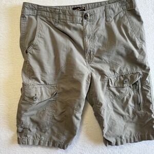 Helix Men's Cargo Shorts Gray Size 34 Utility Tactical Hiking Outdoor